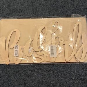 Baby Girl Wooden Sign